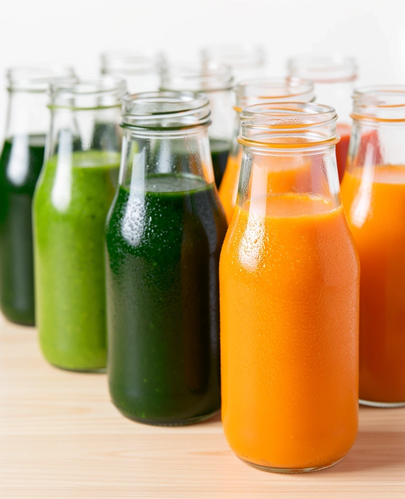 Čerstvé lisované šťávy pro detoxikaci
